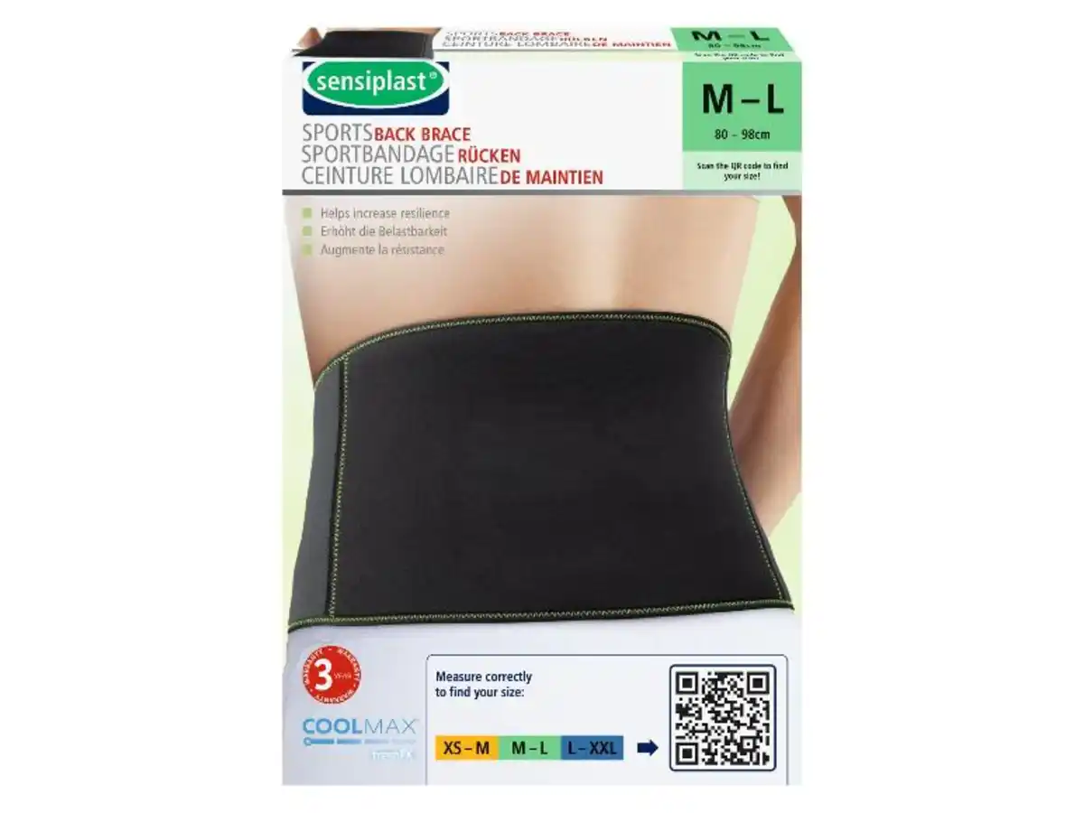 Bild 4 von sensiplast® Sportbandage Rücken, erhöht die Belastbarkeit