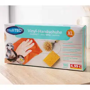 Multitec Vinyl-Handschuhe 100er-Pack