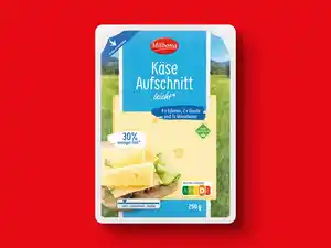 Milbona Käse Aufschnitt, leicht,  250 g