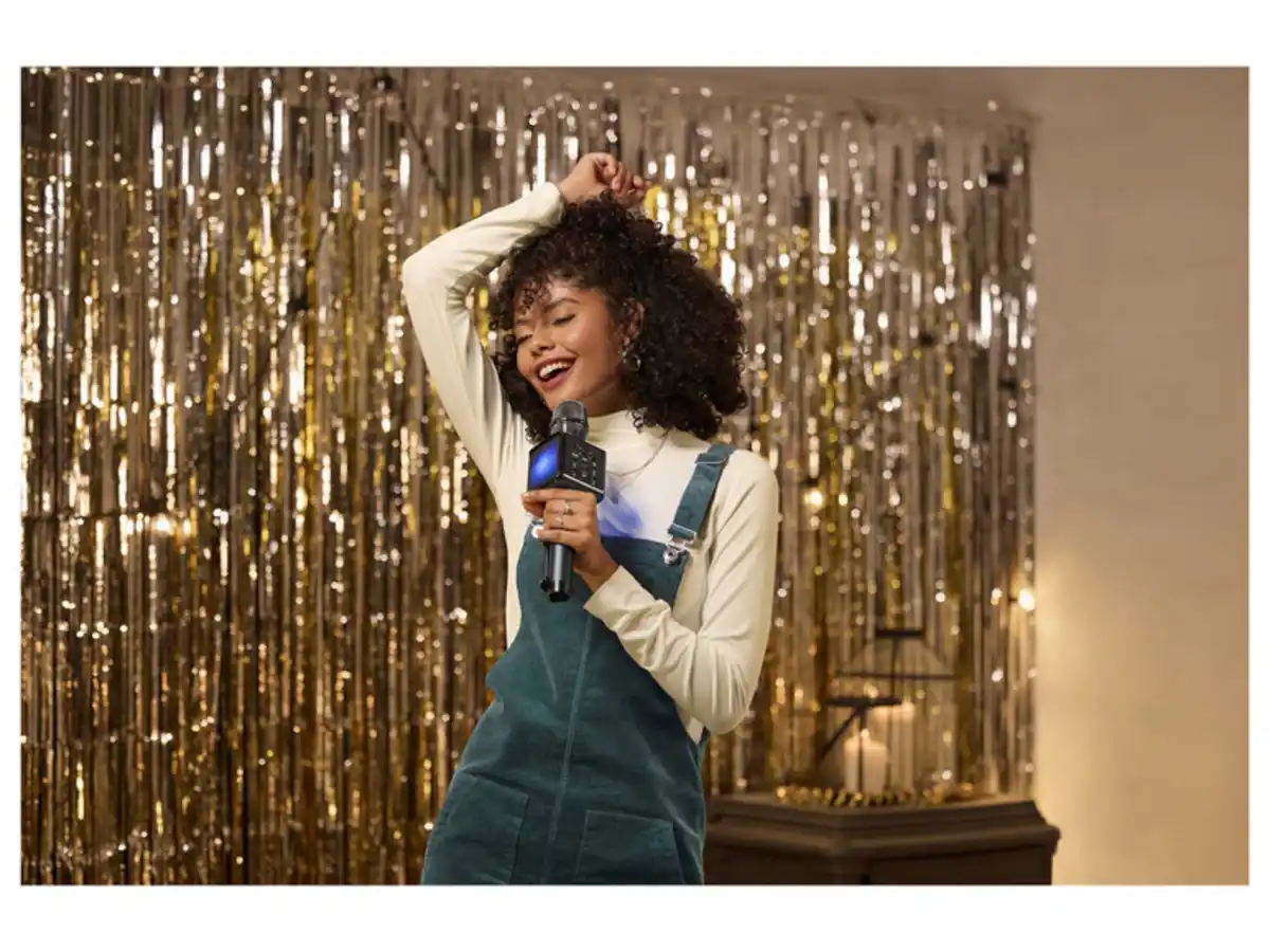 Bild 2 von SILVERCREST® Bluetooth® Karaoke-Mikrofon, mit Licht- und Soundeffekten