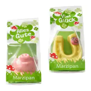 Glücksbringer aus Marzipan