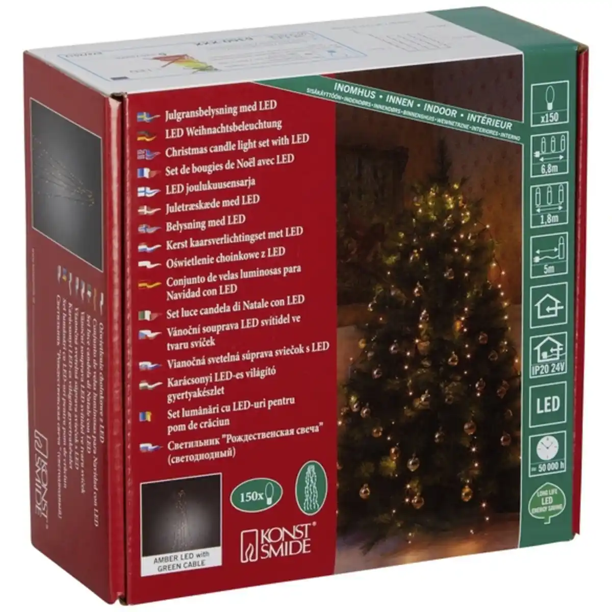 Bild 3 von Konstsmide LED-Baummantel, bernsteinfarben, Netzbetrieb, Kabellänge: 6,8 m