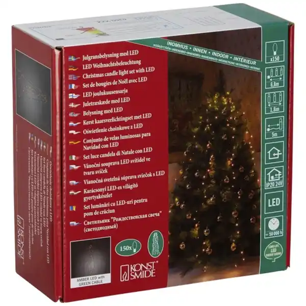 Bild 3 von Konstsmide LED-Baummantel, bernsteinfarben, Netzbetrieb, Kabellänge: 6,8 m