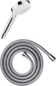 Hansgrohe Handbrause Crometta Vario weiß/Chrom, mit Brauseschlauch