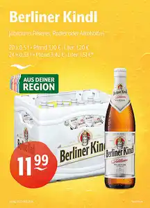 Berliner Kindl Jubiläums Pilsener, Radler oder Alkoholfrei