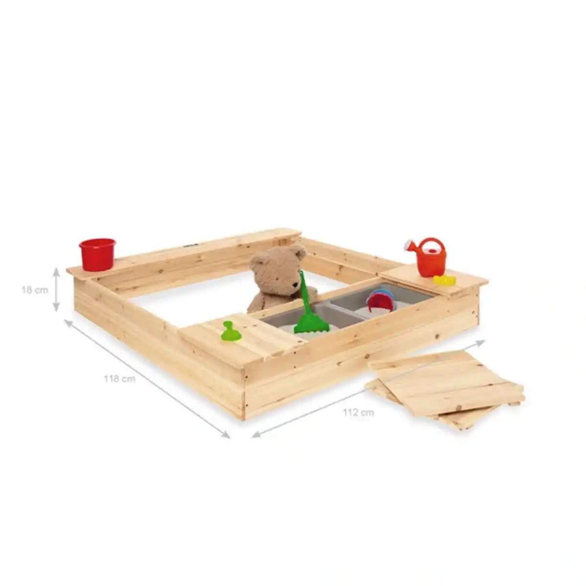 Bild 4 von Pinolino Sandkasten, BxHxL: 112 x 18 x 118 cm, Tannenholz