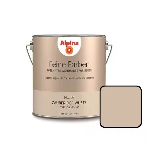 Bild 1 von Alpina Feine Farben No. 07 Zauber der Wüste 2,5 L zartes sandbeige edelmatt