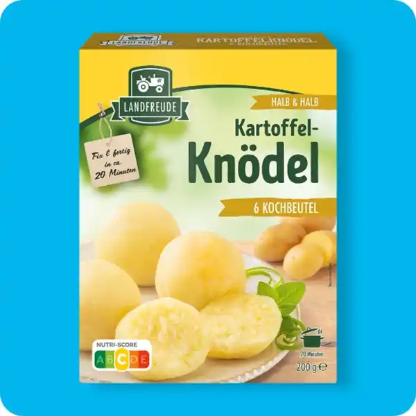 Bild 1 von LANDFREUDE Knödel, Kartoffelknödel halb & halb oder Semmelknödel