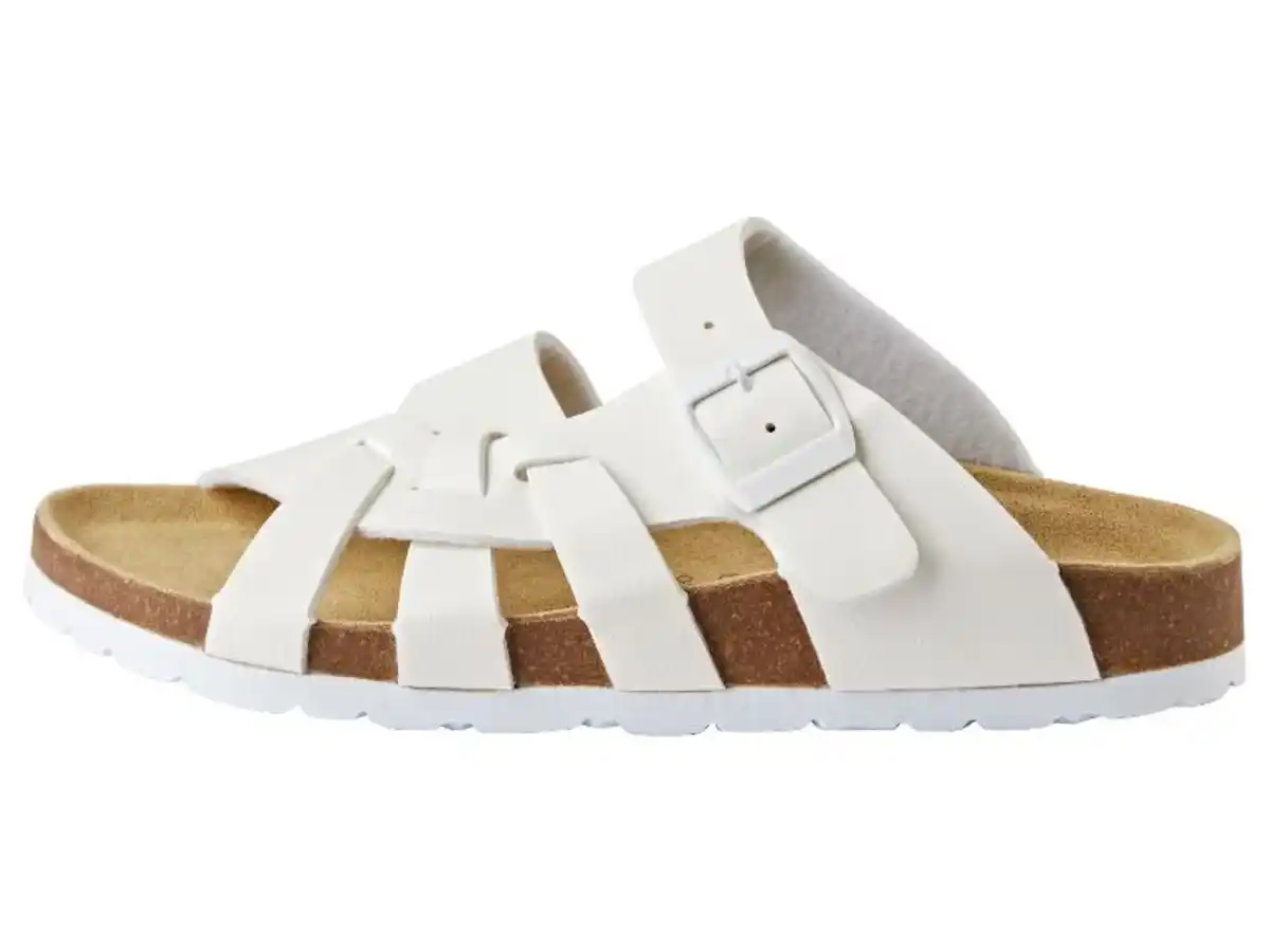 Bild 4 von esmara® Damen Pantoletten mit Tieffußbett, weiß