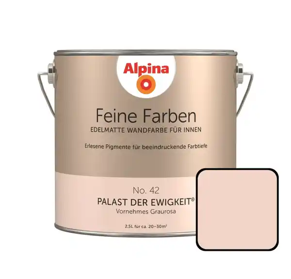 Bild 1 von Alpina Feine Farben No. 42 Palast der Ewigkeit 2,5 L vornehmes graurosa edelmatt