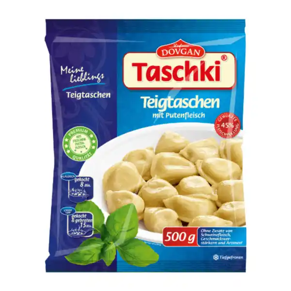 Bild 1 von DOVGAN Taschki Pelmeni Putenfleisch 500g