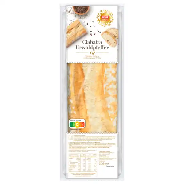 Bild 1 von REWE Feine Welt Ciabatta Urwaldpfeffer 300g