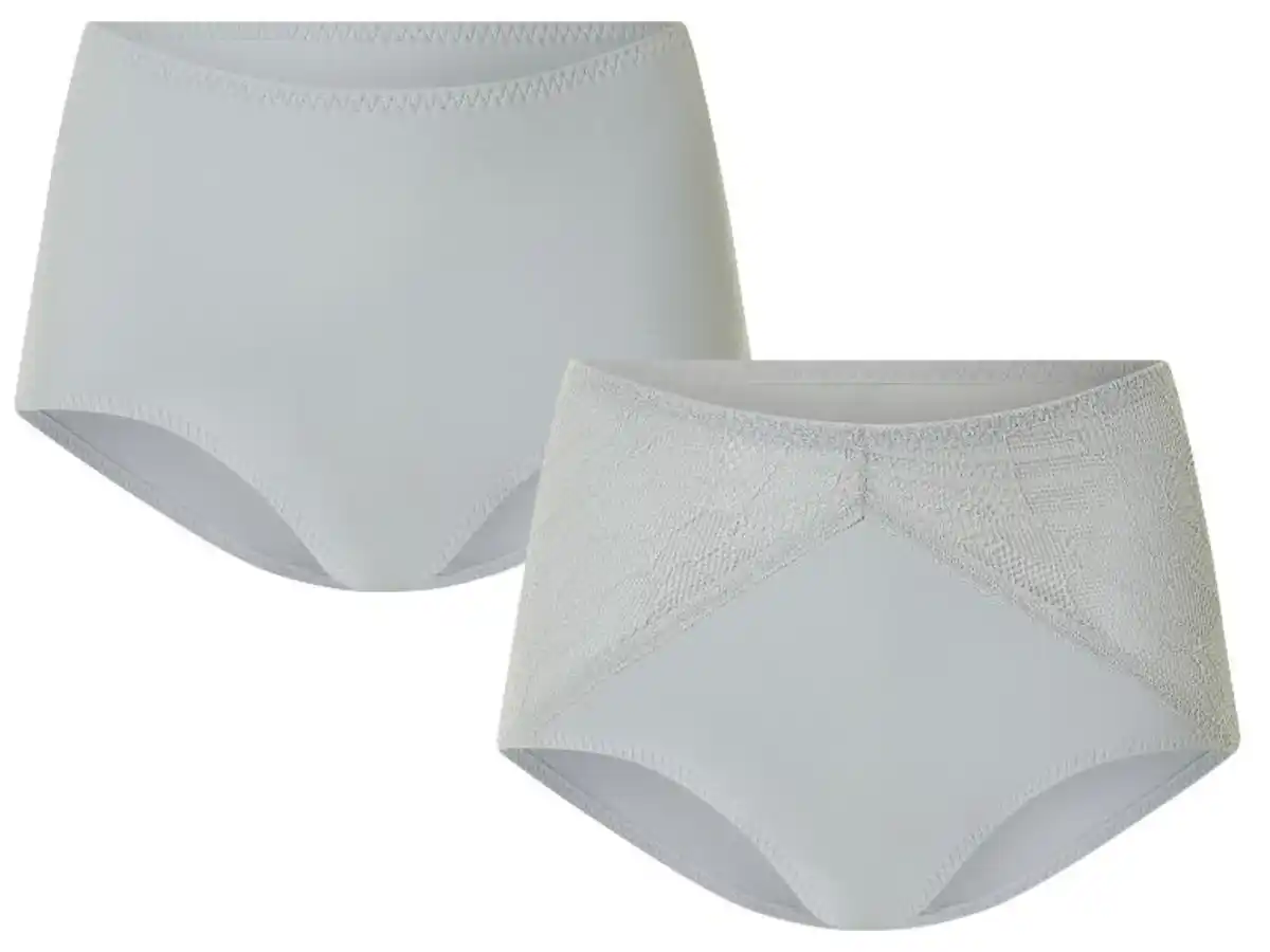 Bild 2 von esmara® Damen Miederslips, 2 Stück, mit „Bauch weg“-Effekt