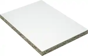 Spanplatte 120 x 60 cm 10 mm weiß beschichtet