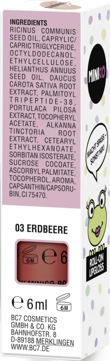 Bild 3 von MINICO Lipgloss Roll-on 03 Erdbeere, 6 ml