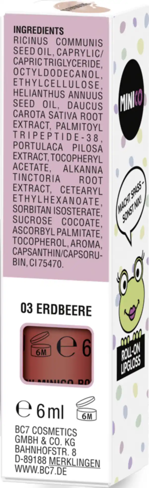 Bild 3 von MINICO Lipgloss Roll-on 03 Erdbeere, 6 ml