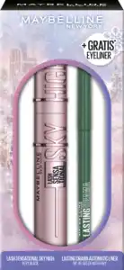 Maybelline New York Lash Sensational Sky High Mascara Very Black + Lasting Drama Automatic Liner Green with Envy