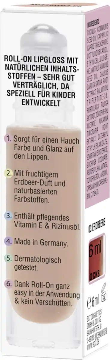 Bild 4 von MINICO Lipgloss Roll-on 03 Erdbeere, 6 ml
