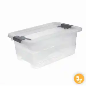 Ordnung Transportbehälter, Transparent - 5er-Set