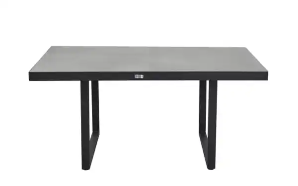 Bild 2 von outdoor (Gartenmöbel Mit Flair) - Diningtisch Sondrino, Aluminiumgestell in schwarz, Tischplatte betonfarbend