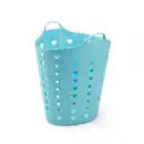 Bild 2 von Set: 2 x Kreher Flexibler Tragekorb 65 Liter (Blau)