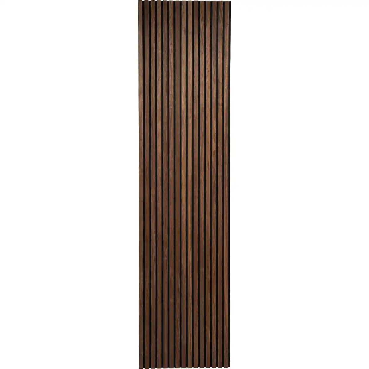 Bild 2 von Akustikpaneel Wandverkleidung Walnuss Geölt auf Akustikfilz Schwarz 240 cm FSC®