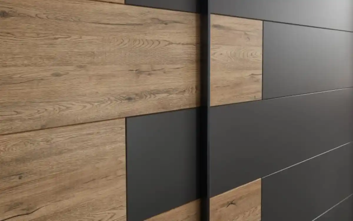 Bild 4 von Schlaraffia - Schwebetürenschrank Linea, Bartex Eiche/graphit, 270 x 211 cm