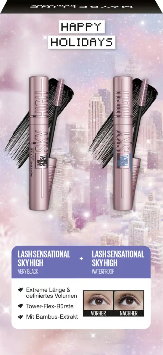 Bild 2 von Maybelline New York Lash Sensational Sky High Mascara Very Black + Waterproof Vorteilsset