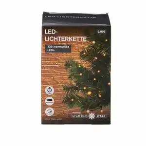 LED Lichterkette mit 120 LEDs warmweiß