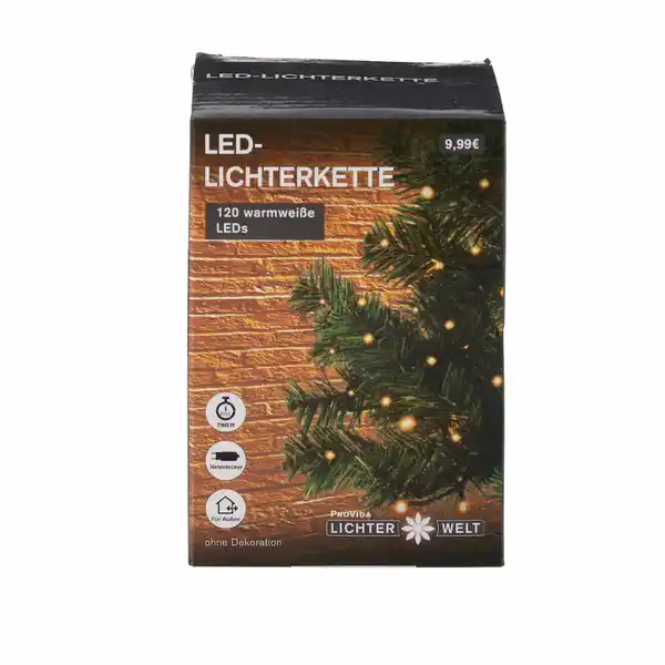 Bild 1 von LED Lichterkette mit 120 LEDs warmweiß