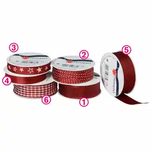 Schleifenband w-rot 15mm-4m,25mm-3m,7mm-5m