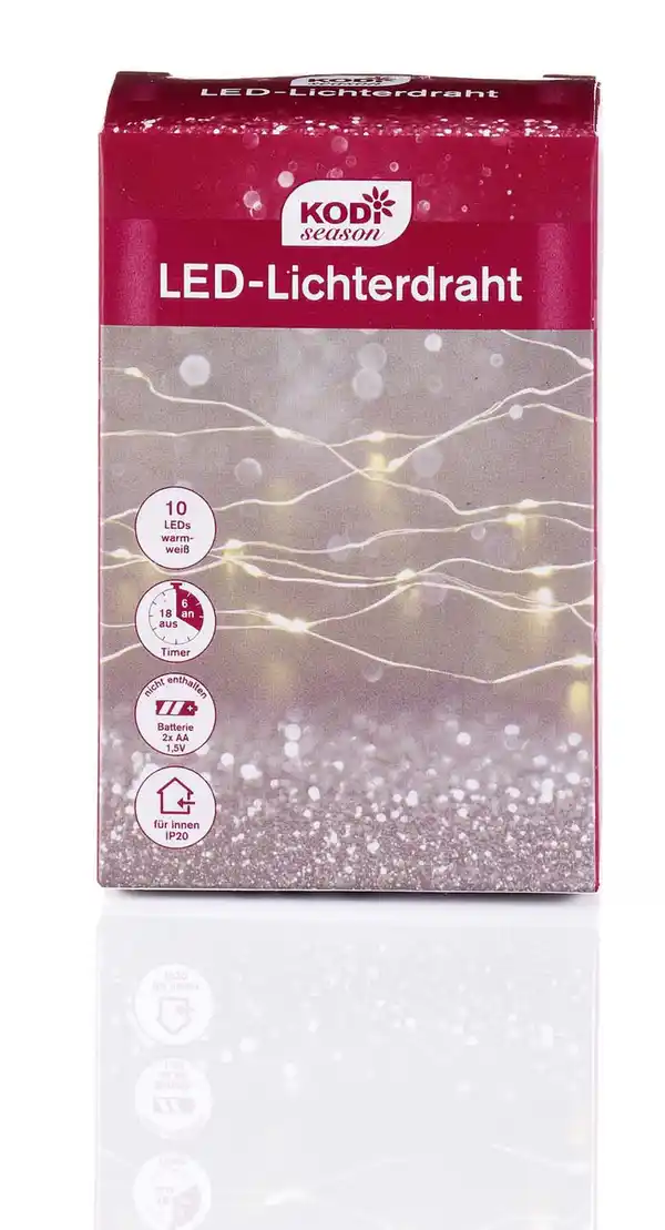 Bild 1 von Lichterdraht mit 10 LEDs und Timer KODi season