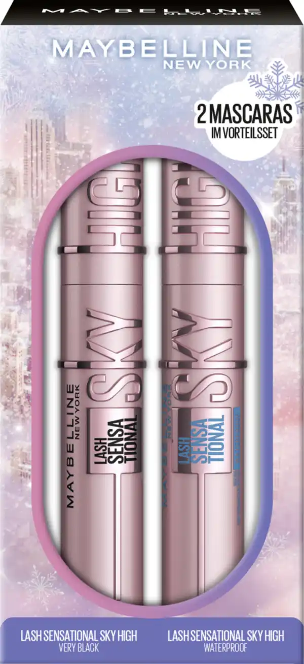 Bild 1 von Maybelline New York Lash Sensational Sky High Mascara Very Black + Waterproof Vorteilsset