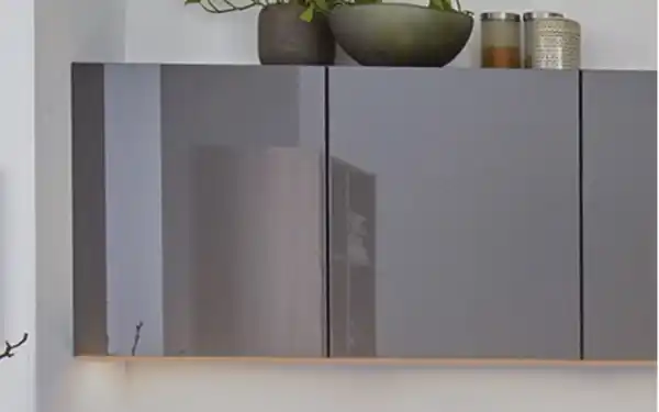 Bild 2 von Nobilia - Einbauküche Felde, schiefergrau Hochglanz, inkl. Siemens Elektrogeräte