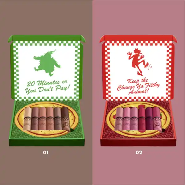 Bild 3 von NYX Professional MakeUp Lipgloss-Set Home Alone Butter Gloss Shade ,,Little Nero's Pizza'' pink/red