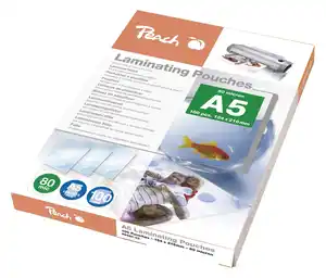 Laminierfolien A5, 80 mic, glänzend, PP580-03, 100 Stk.