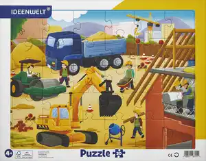 IDEENWELT Rahmenpuzzle Baustelle