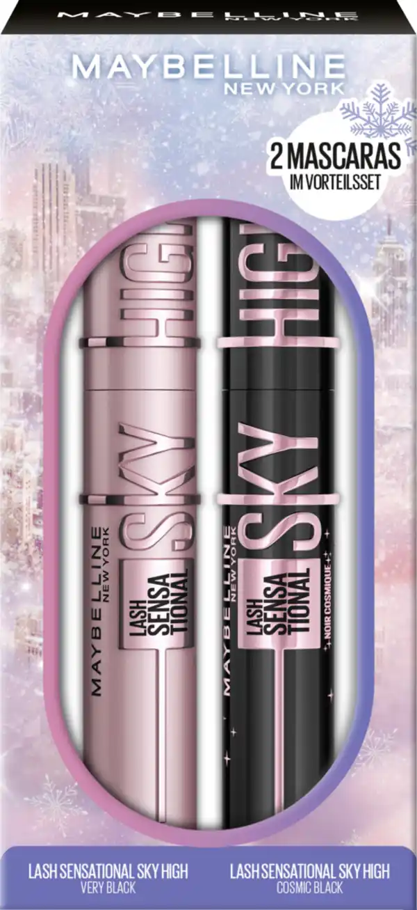 Bild 1 von Maybelline New York Lash Sensational Sky High Mascara Very Black + Cosmic Black Vorteilsset