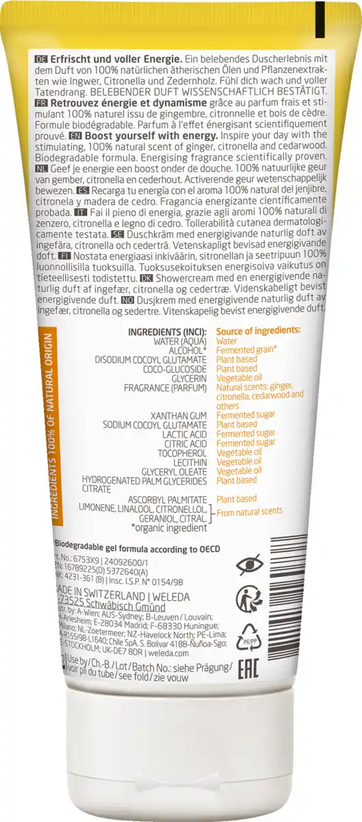 Bild 2 von Weleda Aroma-Duschgel Energy, 200 ml
