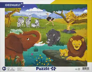 IDEENWELT Rahmenpuzzle Safaritiere