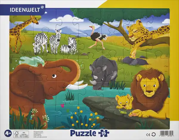 Bild 1 von IDEENWELT Rahmenpuzzle Safaritiere