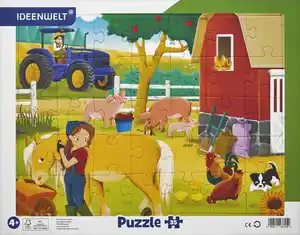 IDEENWELT Rahmenpuzzle Ponyhof