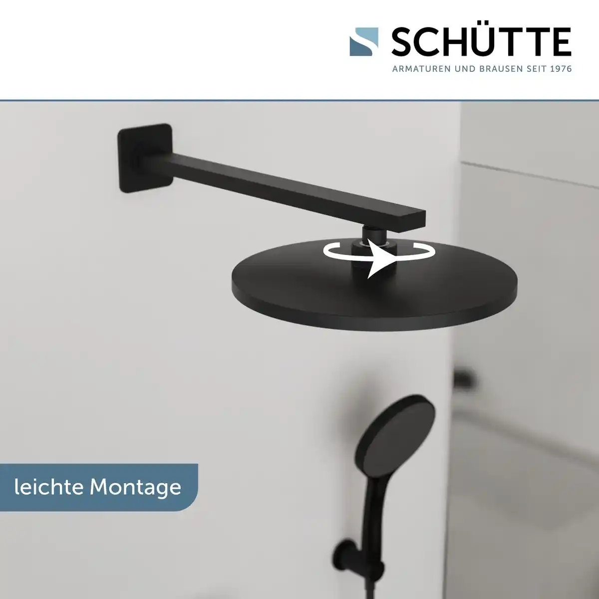 Bild 3 von CAPRI Kopfbrause, Schwarz matt