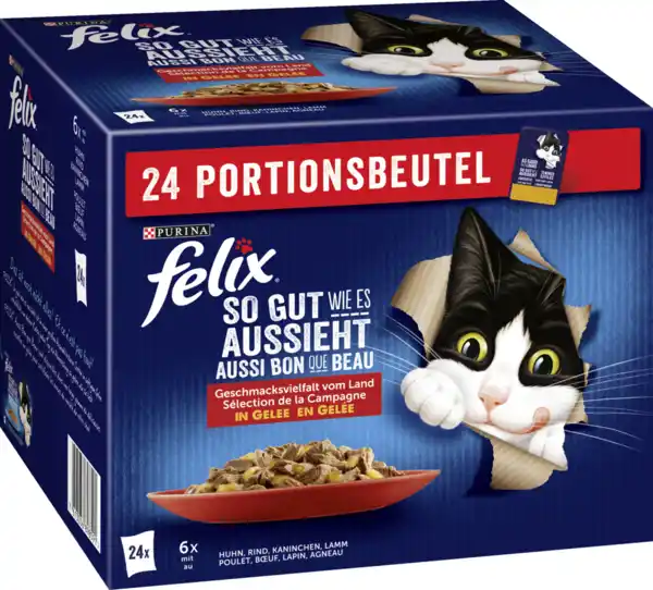 Bild 1 von Felix So gut wie es aussieht Geschmacksvielfalt vom Land in Gelee Multipack, 2.040 g