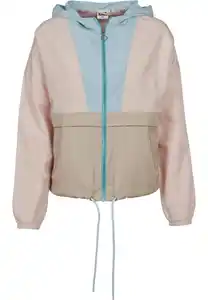 URBAN CLASSICS Sommerjacke Damen Ladies 3-Tone Oversize Windbreaker (1-St)