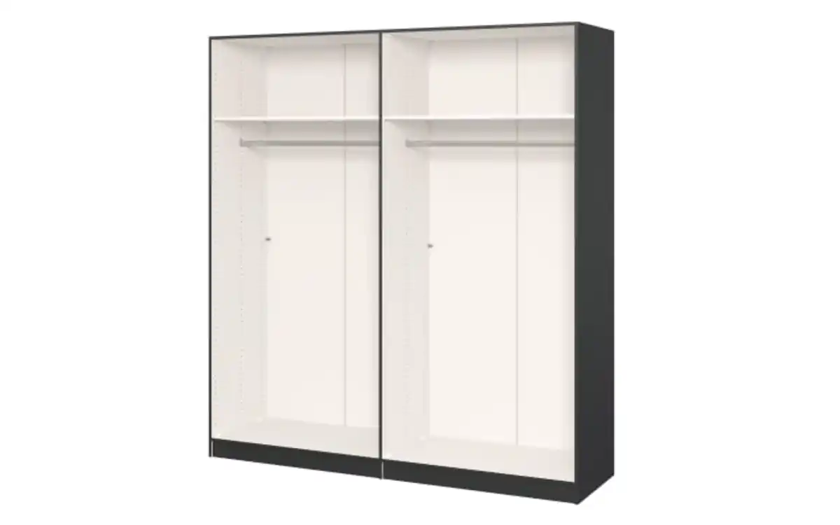 Bild 3 von Drehtürenschrank Longline, nougat matt, 202 x 220 cm