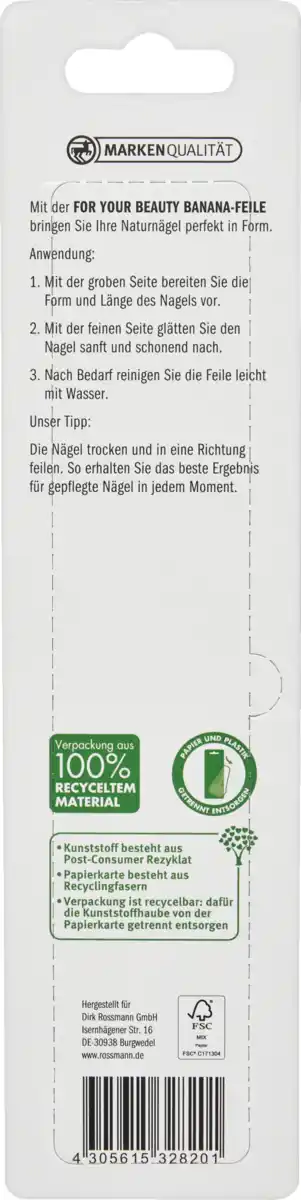 Bild 2 von FOR YOUR Beauty Bananafeile