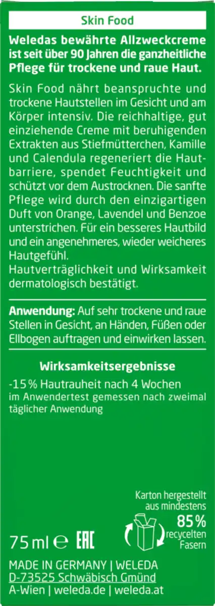 Bild 2 von Weleda Skin Food Hautcreme, 75 ml