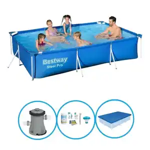 Bestway Pool Steel Pro - Poolpaket - 300x201x66 cm