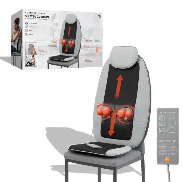 Bild 1 von Shiatsu Sitzauflage mit 4-Punkt-Massage, Wärme- und Vibrationsfunktion